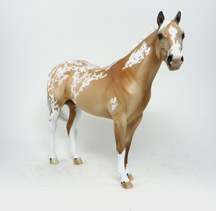 AZTEC EAGLE - OOAK PALOMINO ISH MODEL HORSE - 10/23