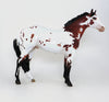 TIME WELL SPENT - OOAK BAY APPALOOSA MODEL HORSE - ISH - 10/23