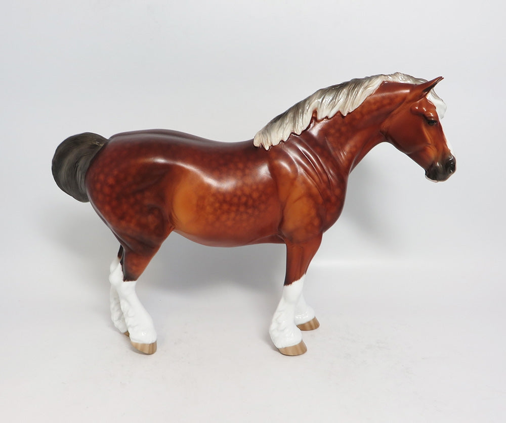 DESTINY-OOAK STAR DAPPLE HEAVY DRAFT MARE BY SHERYL LEISURE 1/18/18