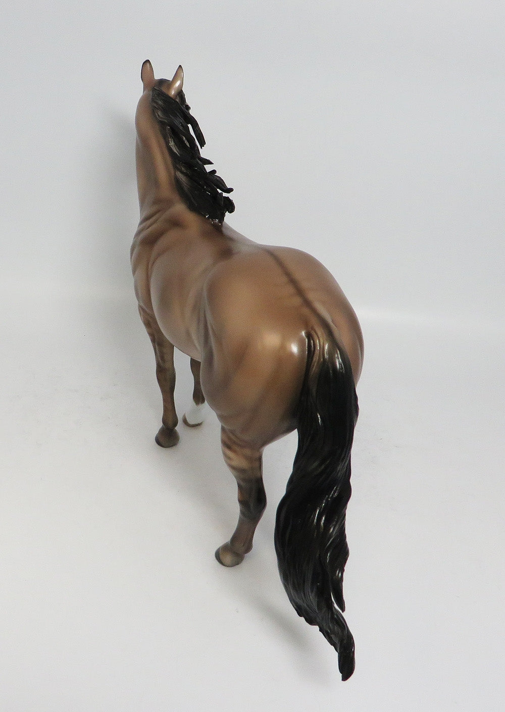 ROCK STEADY - OOAK DUN ISH MODEL HORSE BY SHERYL LEISURE 1/19/18