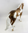 SPRIG-OOAK PALOMINO PAINT THOROUGHBED MODEL HORSE 1/17