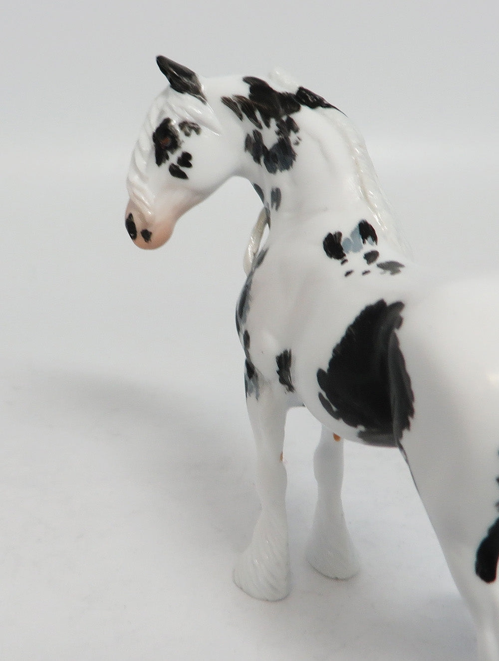 INSTANT REPLAY - OOAK BLACK PINTO DRAFT CHIP BY DAWN