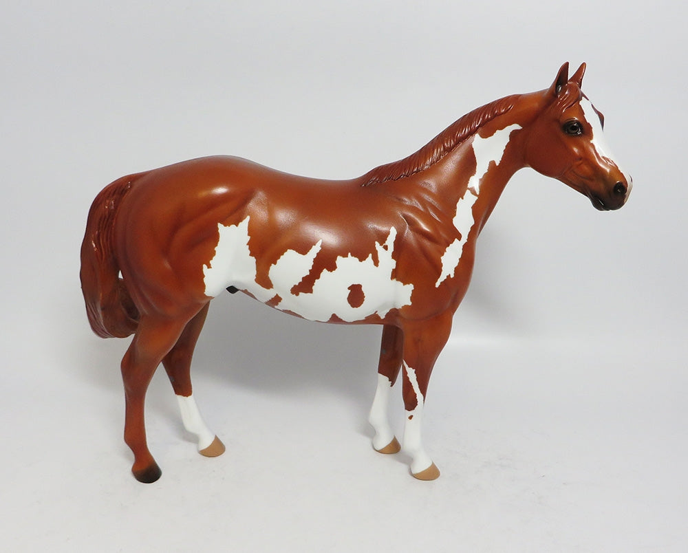PROUD AS PUNCH-OOAK CHESTNUT OVERO ISH MODEL HORSE EA 2018