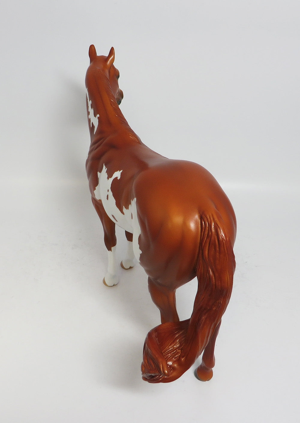 PROUD AS PUNCH-OOAK CHESTNUT OVERO ISH MODEL HORSE EA 2018