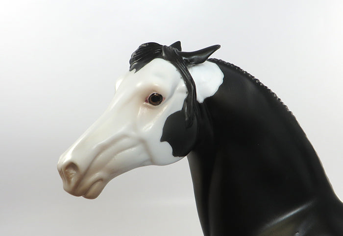 WICKED ROWENA-OOAK DARK BROWN PAINTED MORGAN MODEL HORSE 8/12