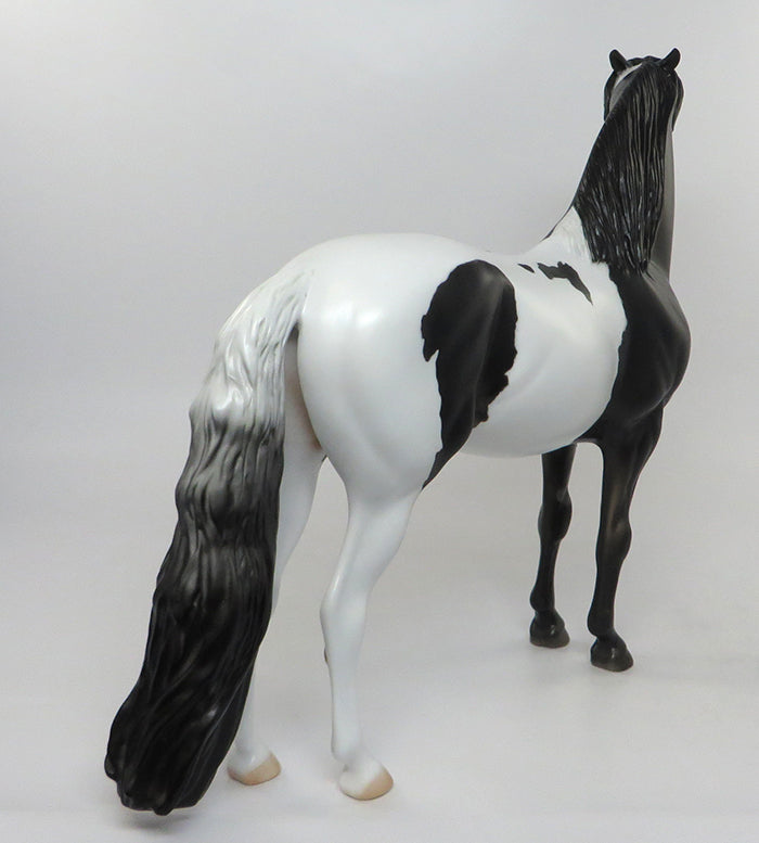 WICKED ROWENA-OOAK DARK BROWN PAINTED MORGAN MODEL HORSE 8/12