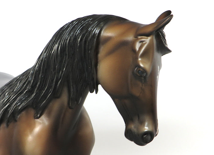 JOHN BOY-OOAK BAY ROAN THOROUGHBRED MODEL HORSE 8/15