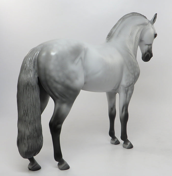 CUERVO-OOAK DAPPLE GREY ANDALUSIAN MODEL HORSE 8/16