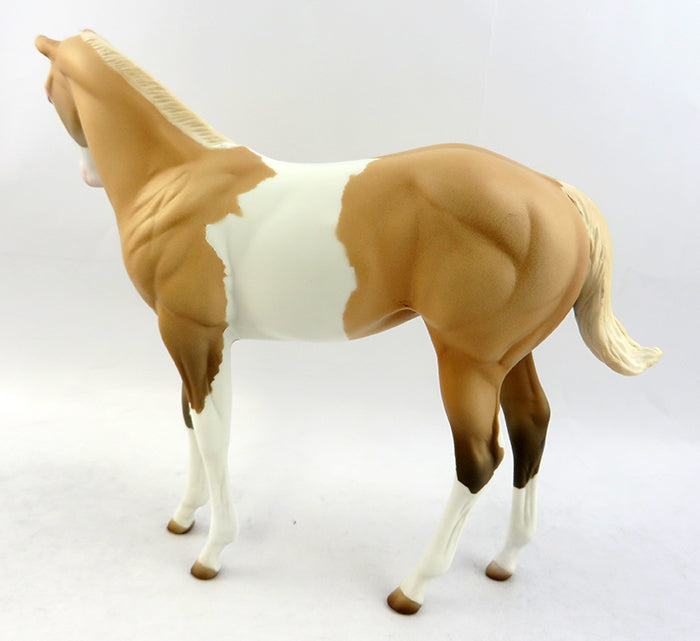 WINGER-OOAK PALOMINO PAINT WEANLING MODEL HORSE 1/19