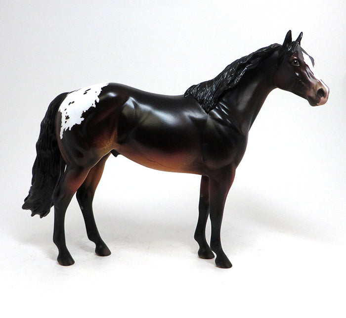 ROCKN' THE TUX - OOAK SEAL BAY BLANKET APPALOOSA ISH MODEL HORSE - 10/30