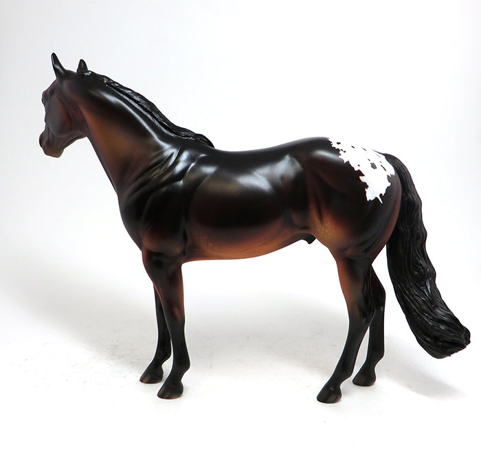 ROCKN&#39; THE TUX - OOAK SEAL BAY BLANKET APPALOOSA ISH MODEL HORSE - 10/30