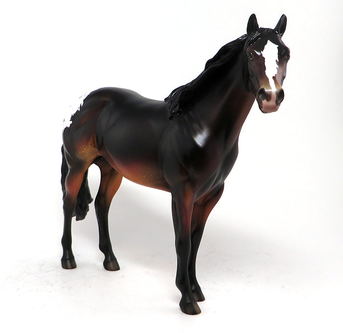 ROCKN&#39; THE TUX - OOAK SEAL BAY BLANKET APPALOOSA ISH MODEL HORSE - 10/30