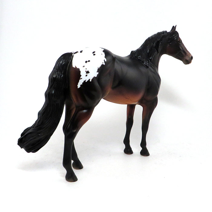 ROCKN&#39; THE TUX - OOAK SEAL BAY BLANKET APPALOOSA ISH MODEL HORSE - 10/30