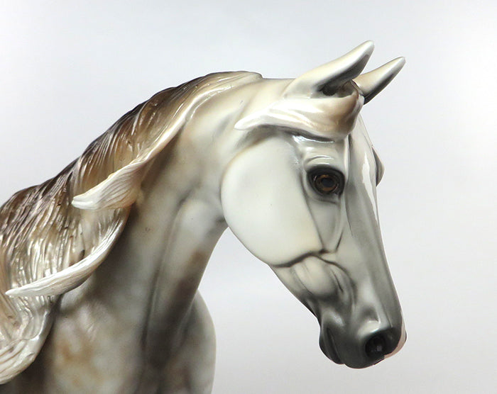 DAPPLE ROSE GREY PALOUSE MODEL HORSE 