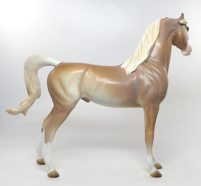 SERENGETI-OOAK CHESTNUT SABINO ARABIAN MODEL HORSE 8/18