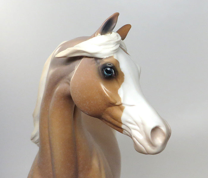 SERENGETI-OOAK CHESTNUT SABINO ARABIAN MODEL HORSE 8/18
