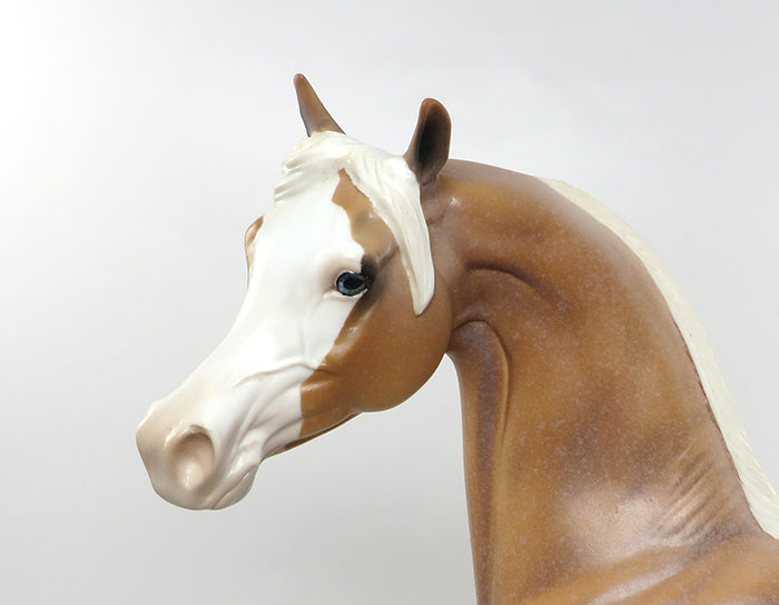 SERENGETI-OOAK CHESTNUT SABINO ARABIAN MODEL HORSE 8/18