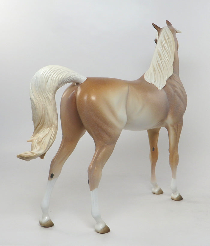 SERENGETI-OOAK CHESTNUT SABINO ARABIAN MODEL HORSE 8/18