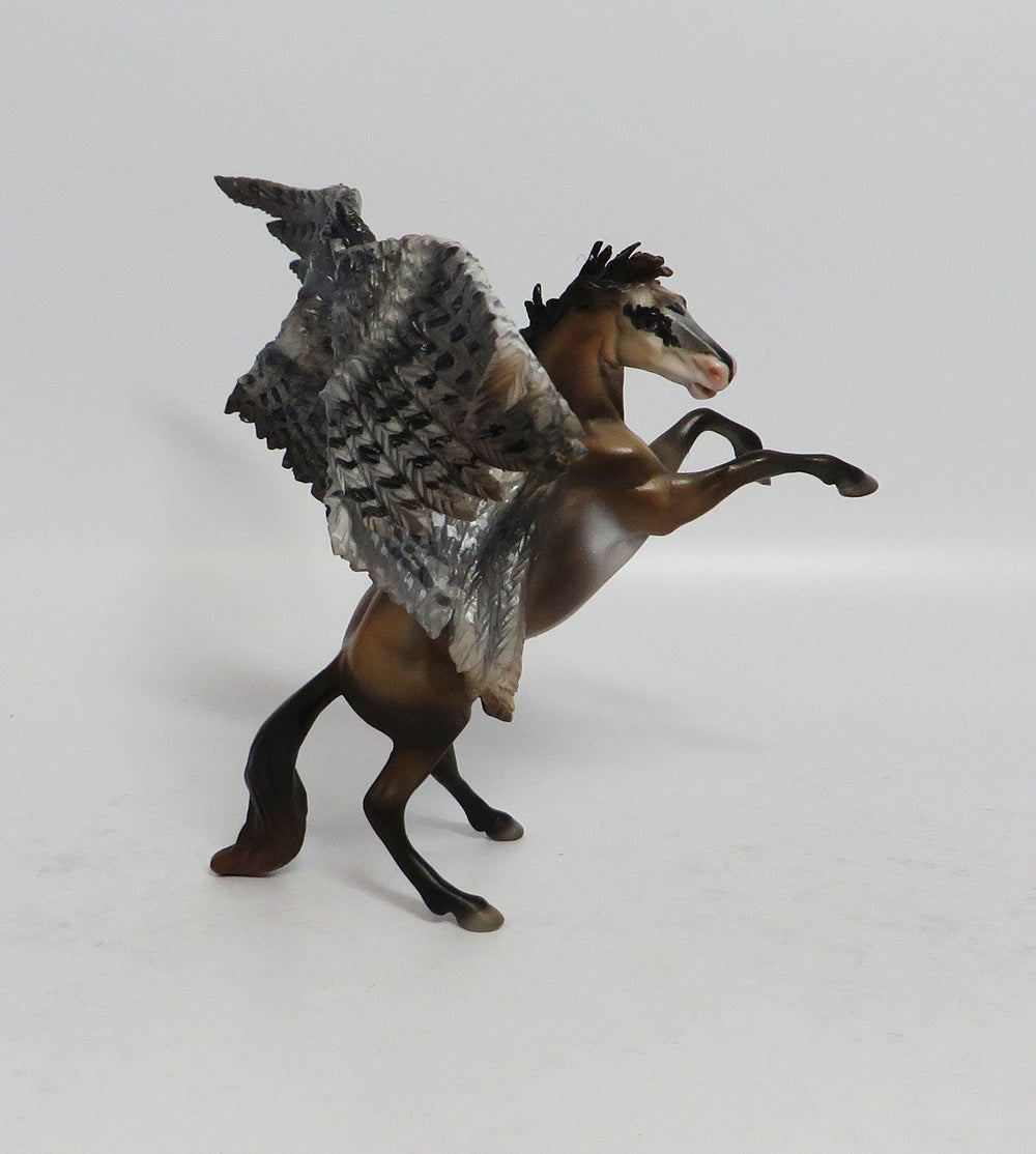 JUMANJI-OOAK REARING CHIP WITH WINGS MODEL HORSE SUPER BOWL SALE 2018