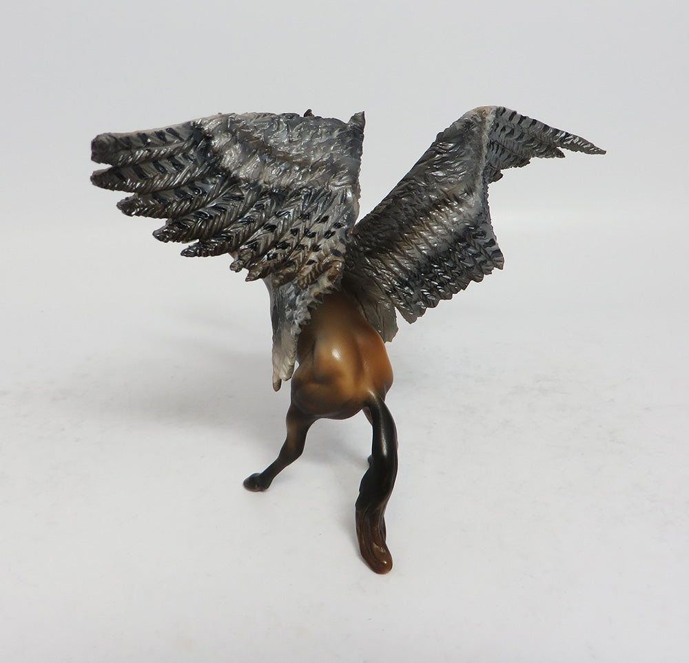 JUMANJI-OOAK REARING CHIP WITH WINGS MODEL HORSE SUPER BOWL SALE 2018