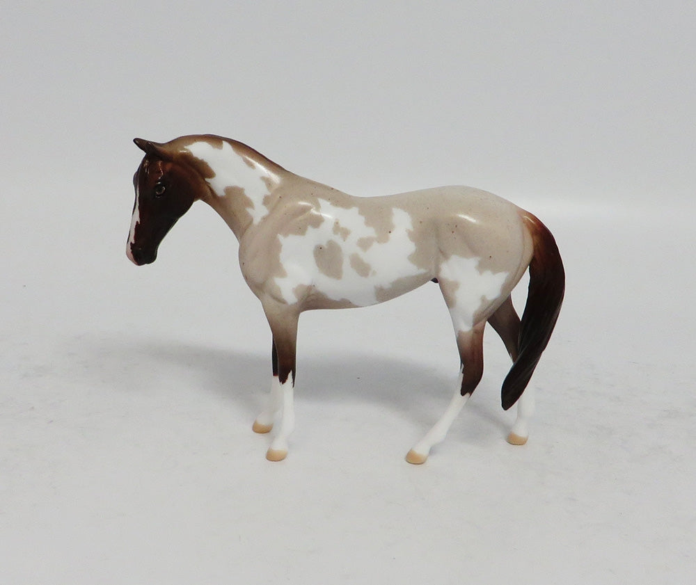 COIN TOSS - OOAK RED ROAN PINTO STOCK CHIP BY TANSLEY