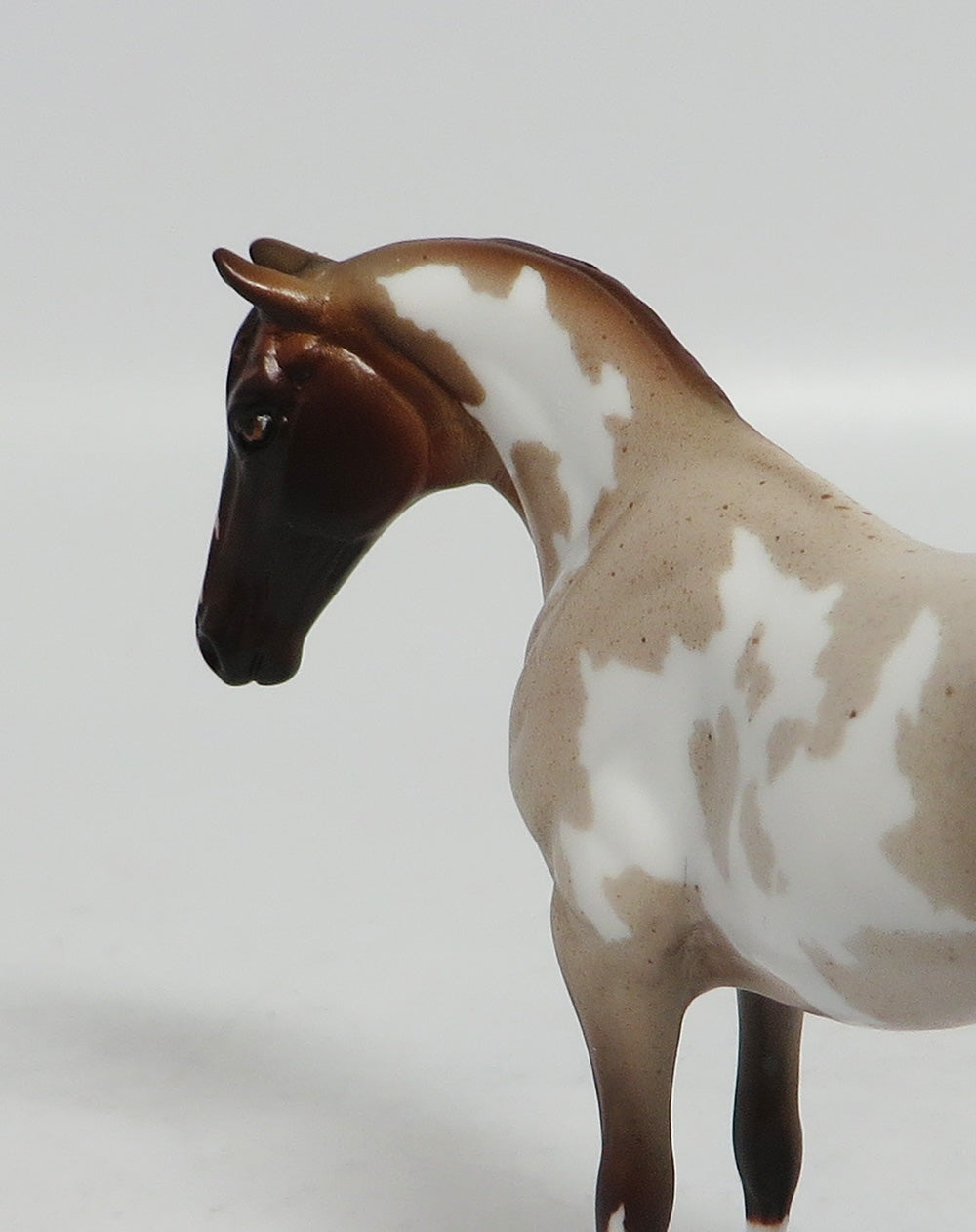 COIN TOSS - OOAK RED ROAN PINTO STOCK CHIP BY TANSLEY