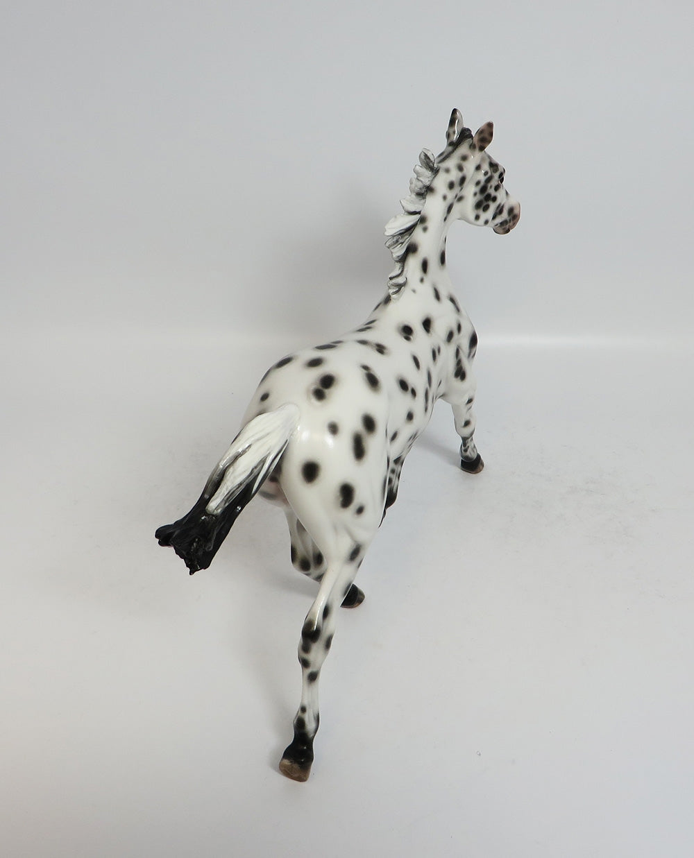 MIMI - OOAK BLACK LEOPARD APPALOOSA YEARLING MODEL HORSE BY SHERYL