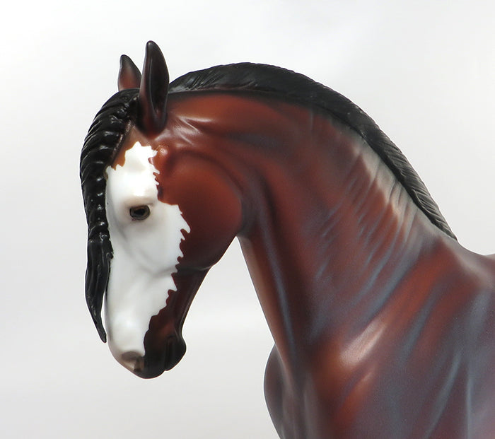 HOMBRE PINTADO &quot;Painted Man&quot;-OOAK SILVER BLOOD BAY ANDALUSIAN MODEL HORSE 8/19
