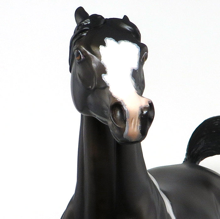 HALF CARAT - OOAK BAY PAINT ARABIAN MODEL HORSE - 10/30