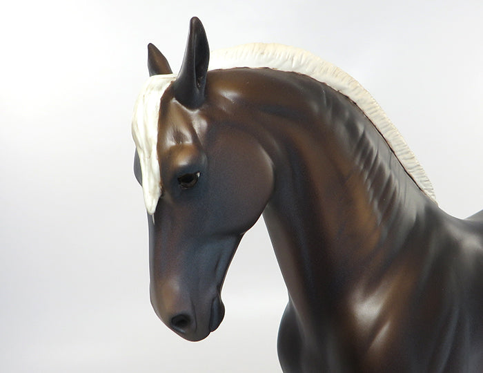 CHIPS de CHOCOLATE &quot;Chocolate Chips&quot;-OOAK CHOCOLATE PALOMINO ANDALUSIAN MODEL HORSE 8/19