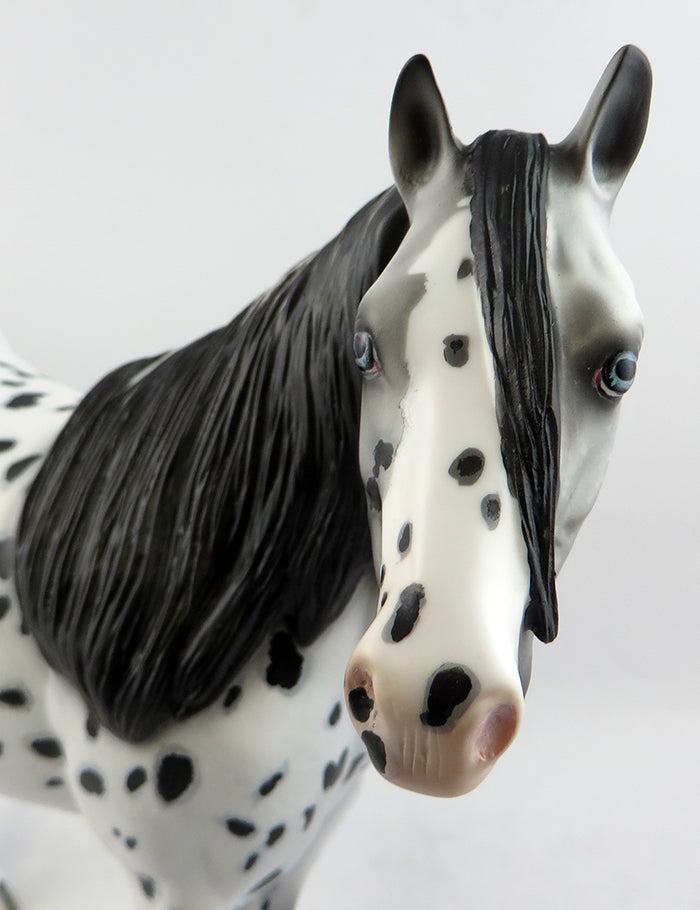 CHAOS-OOAK LOUD LEOPARD APPALOOSA ISH MODEL HORSE 1/19