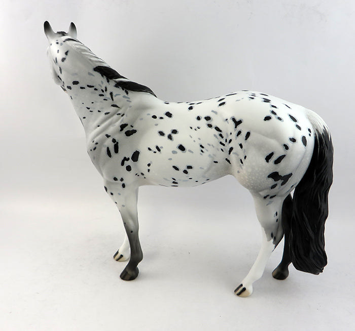 CHAOS-OOAK LOUD LEOPARD APPALOOSA ISH MODEL HORSE 1/19