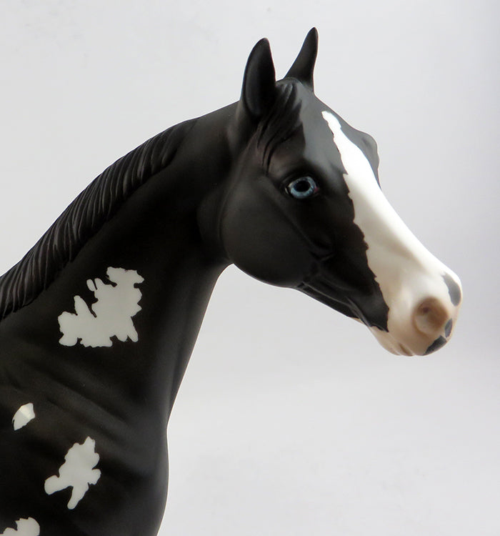 TATTER-OOAK BLACK PAINT ISH MODEL HORSE 1/20