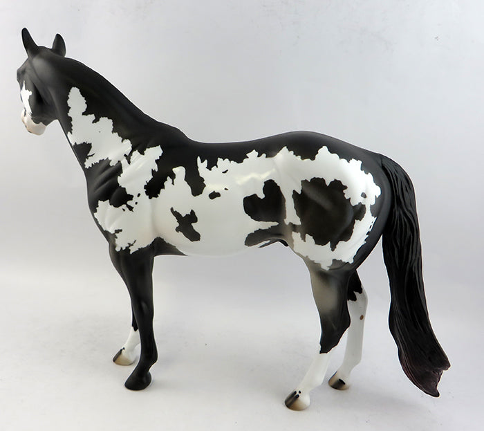 TATTER-OOAK BLACK PAINT ISH MODEL HORSE 1/20