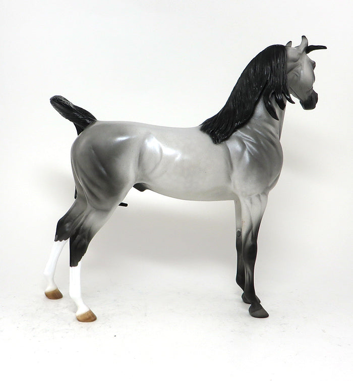 SMOOTH SAILING - OOAK BLUE ROAN ARABIAN MODEL HORSE - 10/2