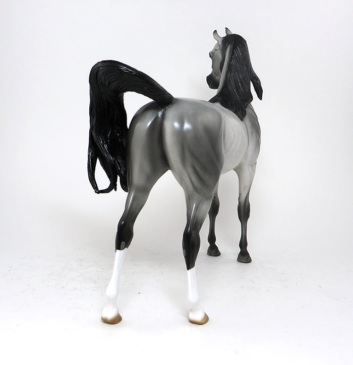 SMOOTH SAILING - OOAK BLUE ROAN ARABIAN MODEL HORSE - 10/2