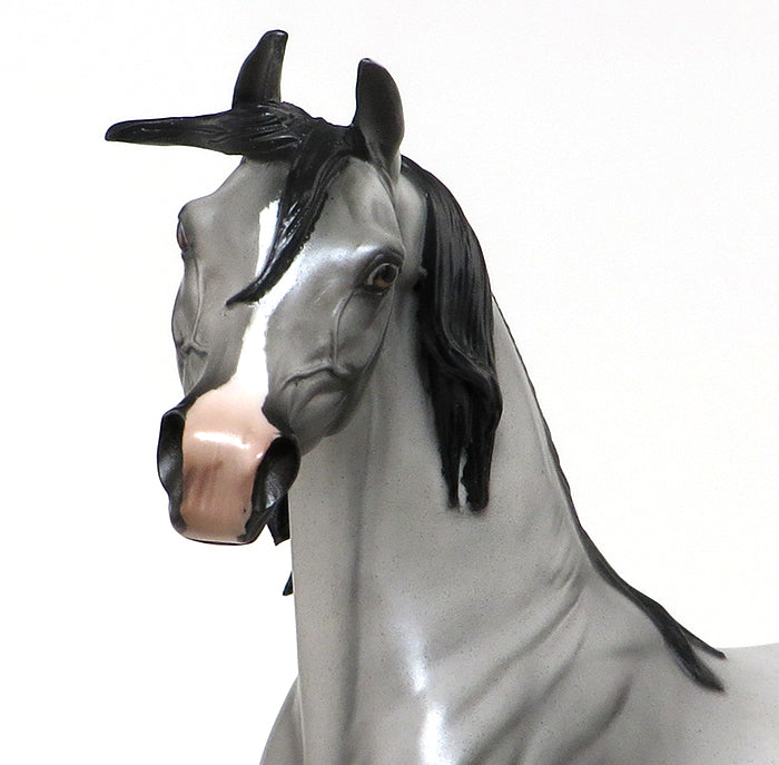 SMOOTH SAILING - OOAK BLUE ROAN ARABIAN MODEL HORSE - 10/2
