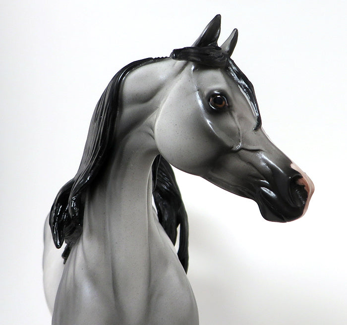 SMOOTH SAILING - OOAK BLUE ROAN ARABIAN MODEL HORSE - 10/2
