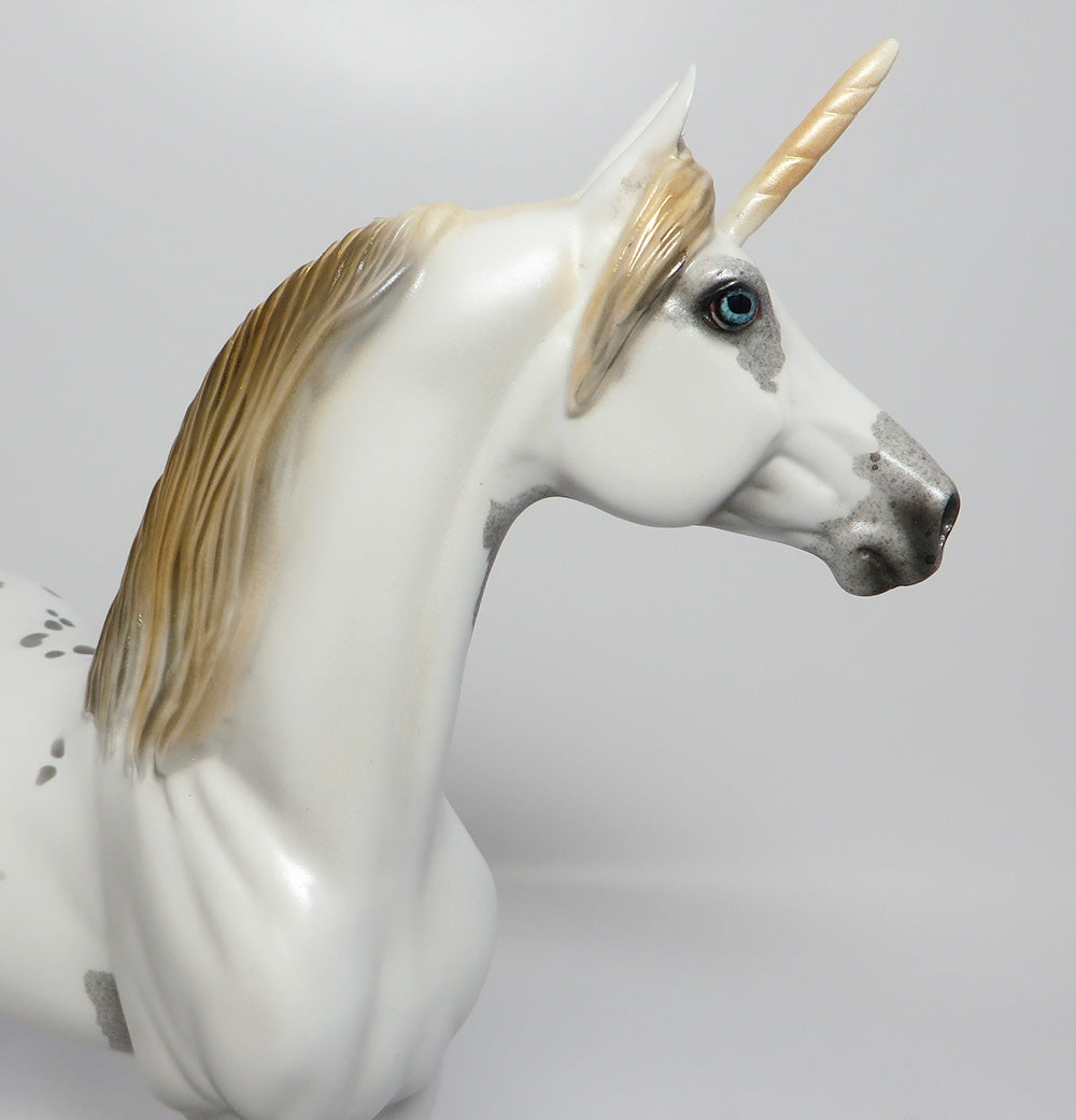 XANTHO- OOAK BLUE ROAN APPALOOSA UNICORN MODEL HORSE EQ 2017