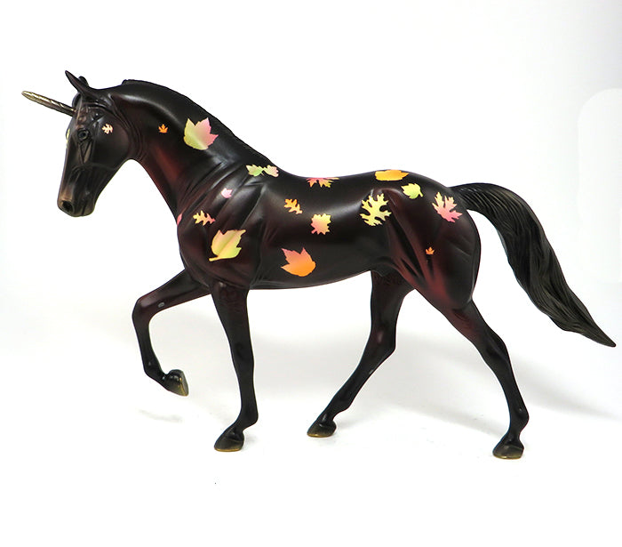 RAINBOW'S END - OOAK UNICORN DECORATOR MODEL HORSE - TWH -10/30