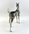 HOJI-OOAK WOLF UNICORN FOAL MODEL HORSE BY DAWN QUICK 1/20