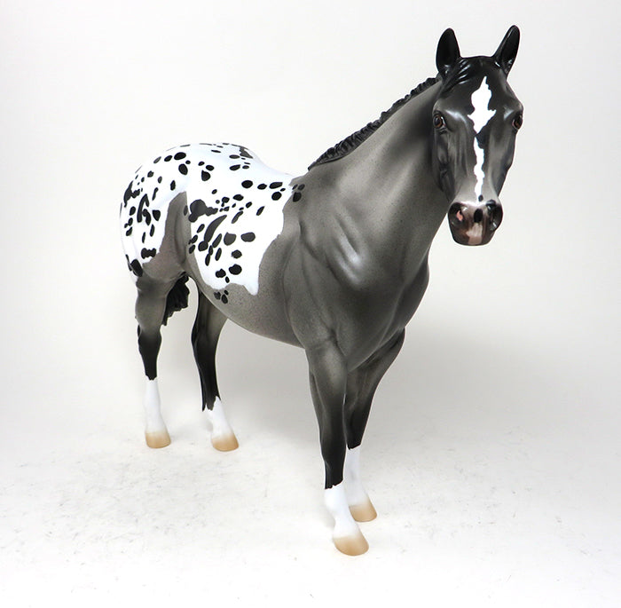 SKIP THE SPOTS - OOAK APPALOOSA MODEL HORSE - ISH - 10/30