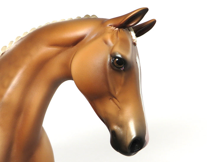 CHAPLIN-OOAK DAPPLED DARK PALOMINO ENGLISH PONY MODEL HORSE 8/25