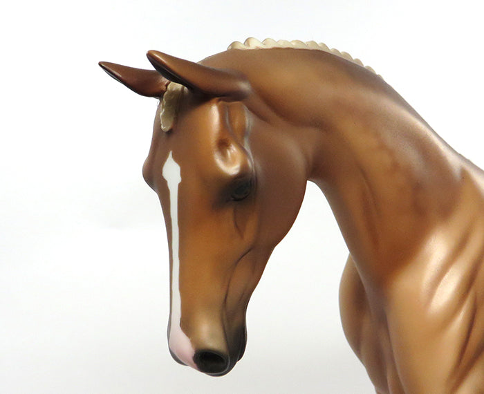 CHAPLIN-OOAK DAPPLED DARK PALOMINO ENGLISH PONY MODEL HORSE 8/25