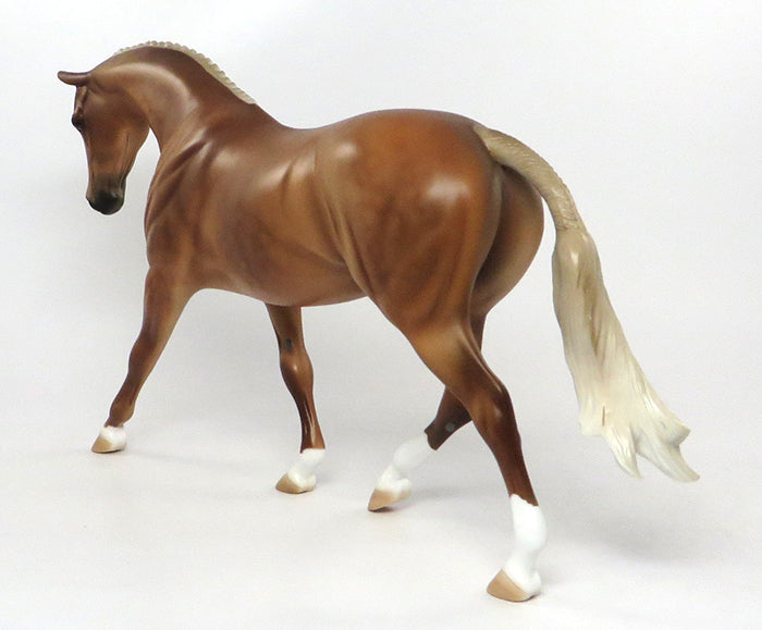 CHAPLIN-OOAK DAPPLED DARK PALOMINO ENGLISH PONY MODEL HORSE 8/25