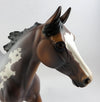 FALLEN ANGEL-OOAK DAPPLE BAY ROAN PAINT PALOUSE MODEL HORSE 1/25
