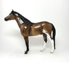DOZER - OOAK SOOTY BUCKSKIN PAINT SPANISH MUSTANG MODEL HORSE - 11/6