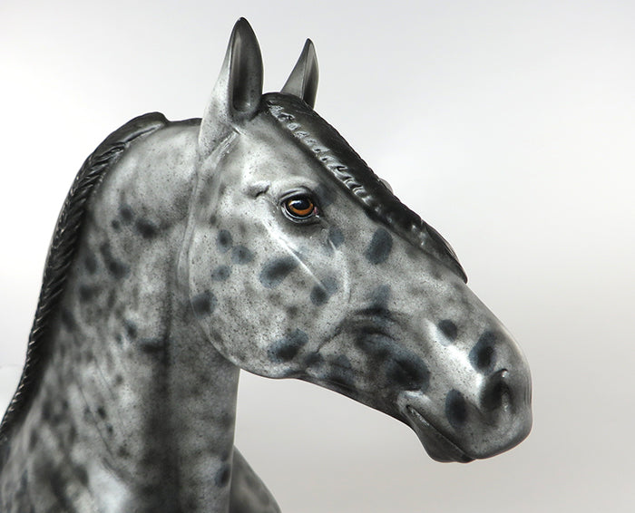 CHICORY-OOAK LOUD APPALOOSA STANDING DRAFTER MODEL HORSE 8/20