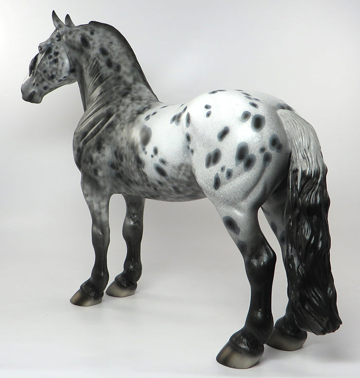 CHICORY-OOAK LOUD APPALOOSA STANDING DRAFTER MODEL HORSE 8/20