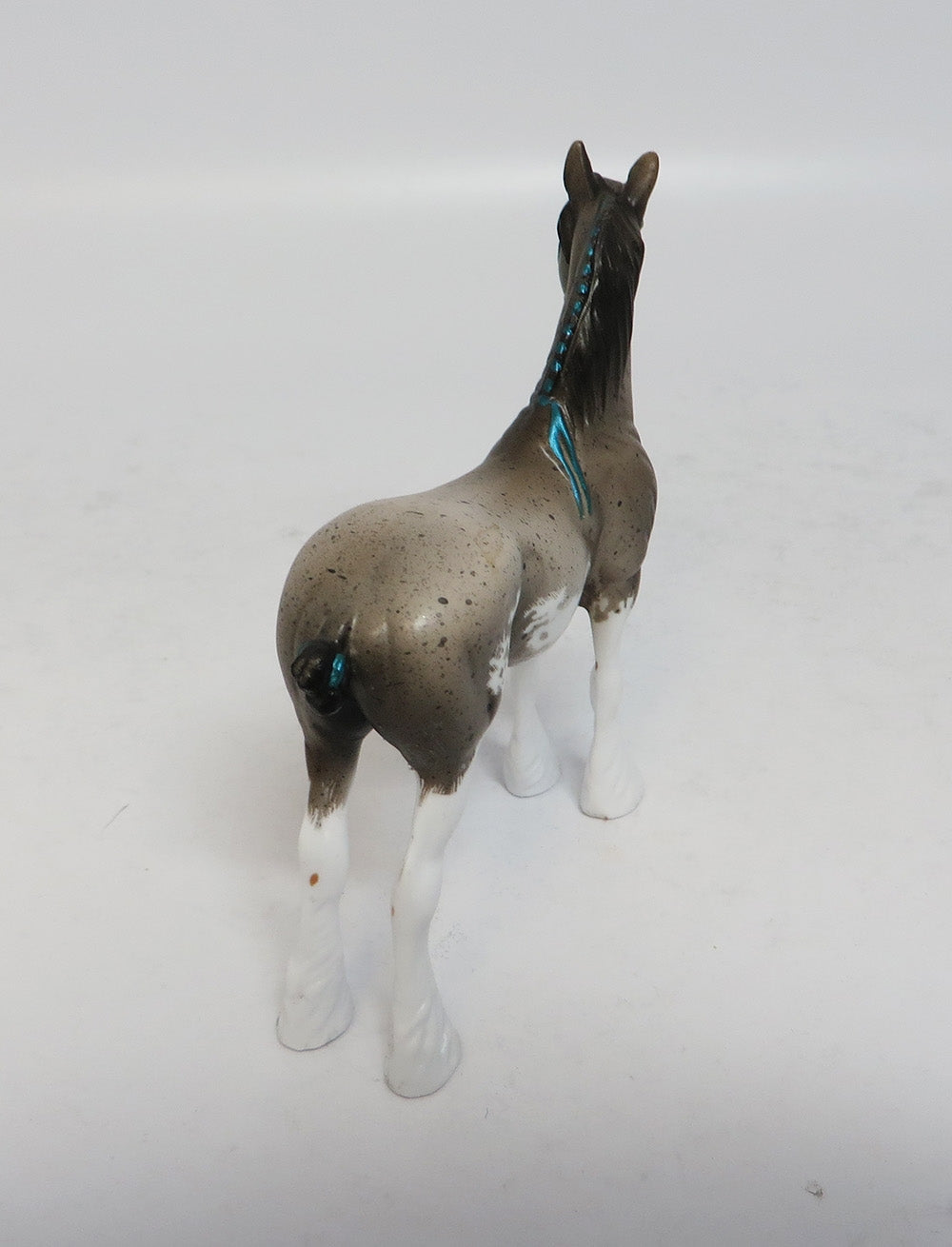 GO FOR THE WIN - OOAK BLUE ROAN PINTO CHIP BY DAWN QUICK SUPER BOWL SALE 2018